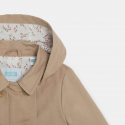 Obaibi Καμπαρντίνα αδιάβροχη με κουκούλα, μπεζ για μωρά κοριτσάκια