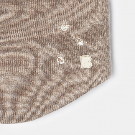 Obaibi Λαιμός πλεκτός επενδεδυμένος με μαλακή οικολογική γούνα για μωρά κοριτσάκια