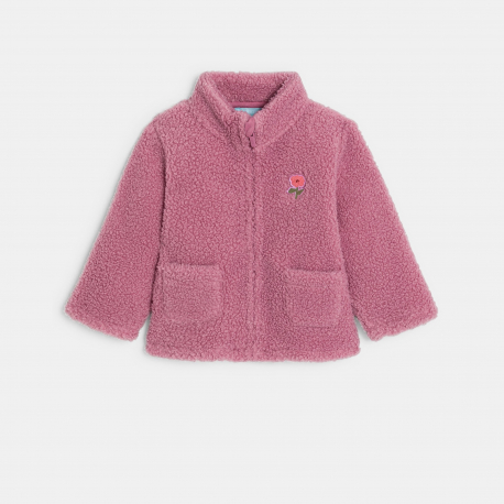 Obaibi Σακάκι από φλις ροζ για κορίτσια
