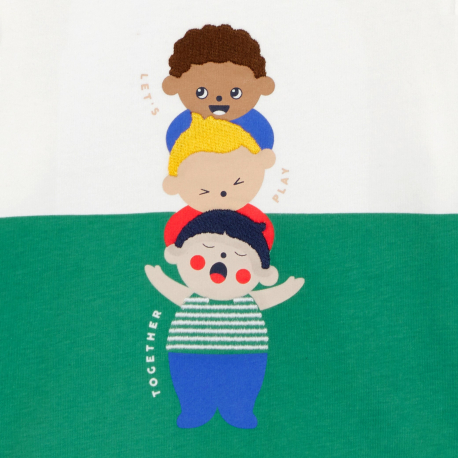 Obaibi Μπλούζα μακρυμάνικη πράσινη, για μωρά αγοράκια