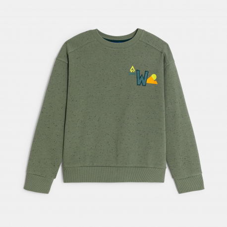 Okaidi Φούτερ με στικτή όψη εκρού για αγόρια