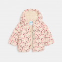 Obaibi Μπουφάν με επένδυση, αδιάβροχο, φλοράλ, ροζ για μωρά κοριτσάκια