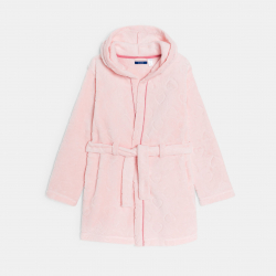 Okaidi Ρόμπα με κουκούλα από χοντρό φλις ροζ για κορίτσια