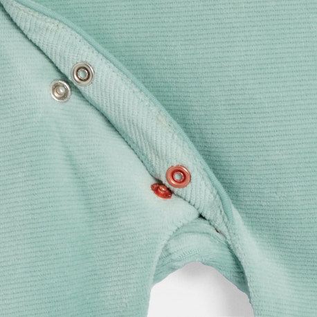 Obaibi Φορμάκι ύπνου από κοτλέ βελούδο πράσινο για μωρά αγοράκια