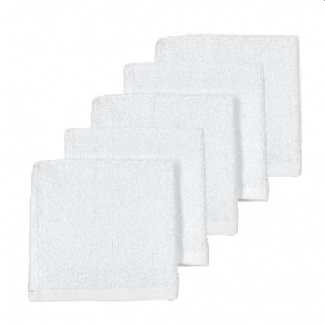 Σετ 5 λαβέτες πετσετέ Meyco White