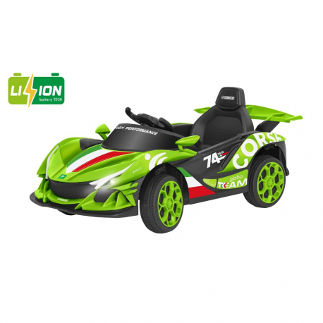 Ηλεκτροκίνητο σπορ αυτοκίνητο e-Spidko με μπαταρία λιθίου 12V Πράσινο