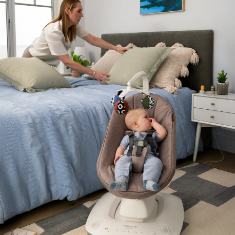 Ηλεκτρικό ριλάξ Mamaroo Wells Dark Taupe Melange