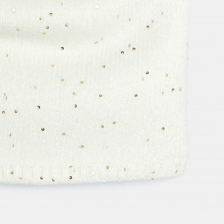 Okaidi Λαιμός με παγέτες λευκός για κορίτσια