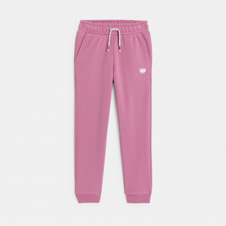 Okaidi Παντελόνι φόρμας από χνουδωτό ύφασμα ροζ για κορίτσια