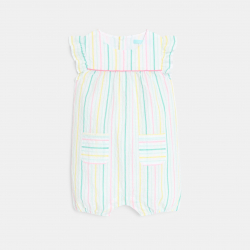 Obaibi Ολόσωμη φόρμα ριγέ πολύχρωμη για μωρά κοριτσάκια