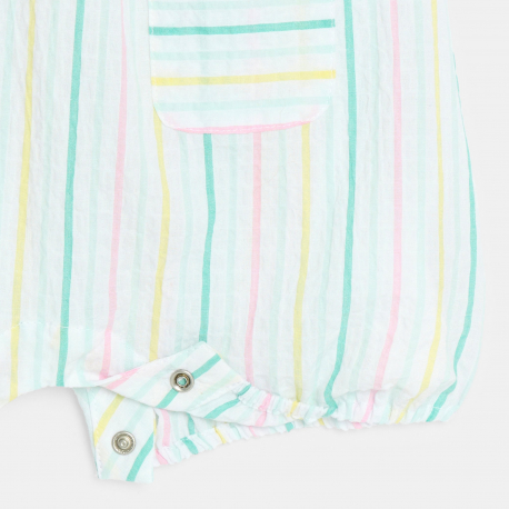 Obaibi Ολόσωμη φόρμα ριγέ πολύχρωμη για μωρά κοριτσάκια