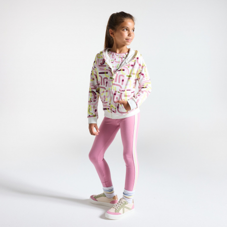 Okaidi Φούτερ  με κουκούλα με τυπωμένα σχέδια για κορίτσια