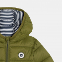 Obaibi Μπουφάν καπιτονέ με κουκούλα χακί για μωρά αγοράκια