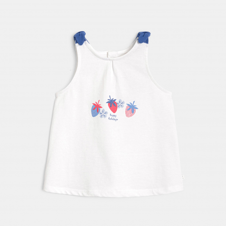 Obaibi Φανελάκι αμάνικο με φιόγκους για μωρά κοριτσάκια