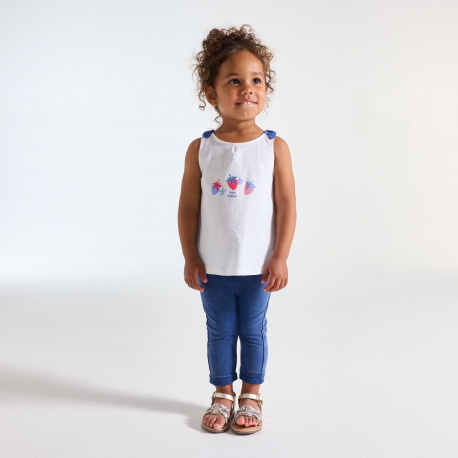 Obaibi Φανελάκι αμάνικο με φιόγκους για μωρά κοριτσάκια