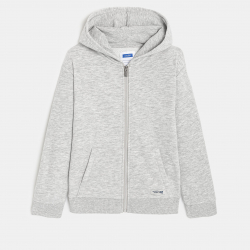 Okaidi Φούτερ με φερμουάρ και κουκούλα πράσινο για αγόρια