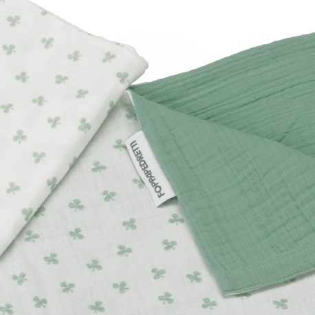 Σετ παπλωματοθήκη βρεφικού κρεβατιού FoppaPedretti Mammamia Evo Trifoglio