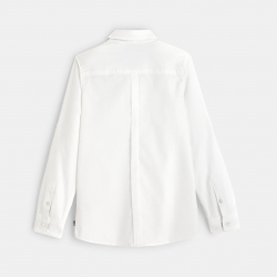 Okaidi Πουκάμισο Oxford με γιακά σε αμερικανικό στιλ, λευκό για αγόρια