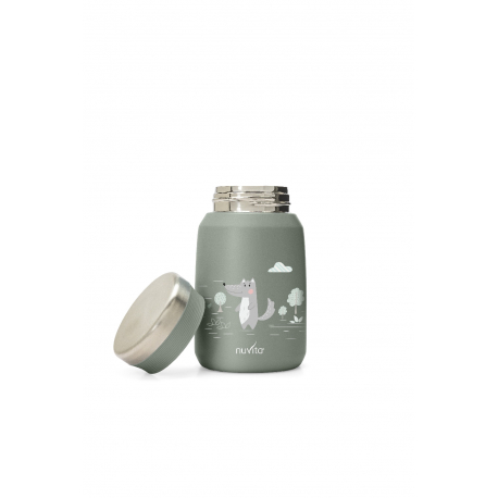 Θερμός φαγητού από ανοξείδωτο ατσάλι Nuvita Sage Green 500ml