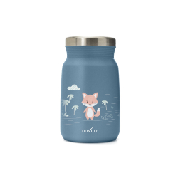 Θερμός φαγητού από ανοξείδωτο ατσάλι Nuvita Powder Blue 500ml