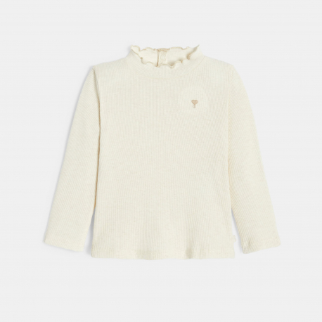 Obaibi Μπλούζα με γιακά με κυματιστά άκρα με τυπωμένα σχέδια, ροζ για μωρά κοριτσάκια