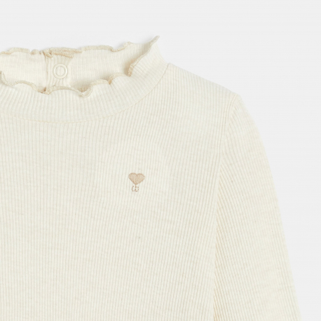 Obaibi Μπλούζα με γιακά με κυματιστά άκρα με τυπωμένα σχέδια, ροζ για μωρά κοριτσάκια