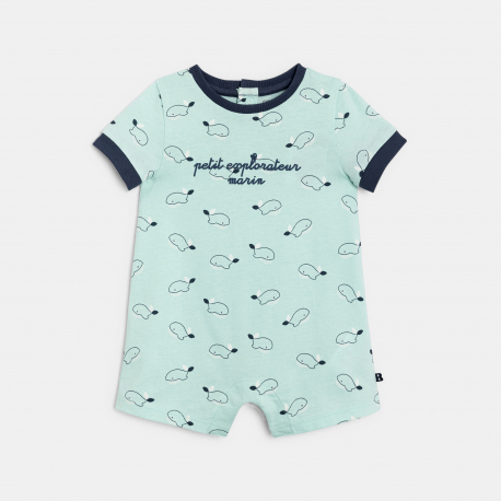 Obaibi Φορμάκι κοντό με φάλαινα μπλε για μωρά αγοράκια