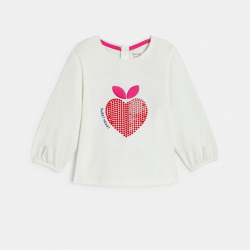 Obaibi Μπλούζα μακρυμάνικη, καρδιά με πούλιες για μωρά κοριτσάκια