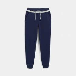 Okaidi Παντελόνι φόρμας από χνουδωτό ύφασμα μωβ για αγόρια