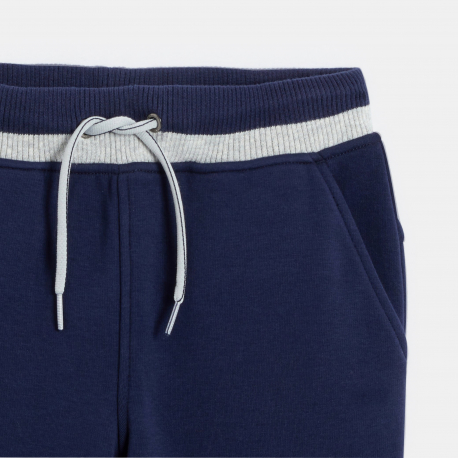 Okaidi Παντελόνι φόρμας από χνουδωτό ύφασμα μωβ για αγόρια