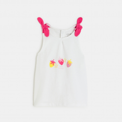 Obaibi Φανελάκι αμάνικο με φιόγκους για μωρά κοριτσάκια