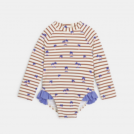 Obaibi Μαγιό ολόσωμο φλοράλ με αντηλιακή προστασία, για μωρά κοριτσάκια