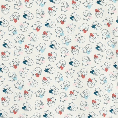 Obaibi Μπλούζα με γατάκια λευκή για μωρά κοριτσάκια