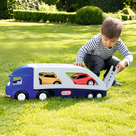 Μεγάλη νταλίκα με 2 αυτοκίνητα Little Tikes Push Racer Wheelz