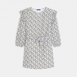 Okaidi Φόρεμα με ζώνη και τυπωμένα σχέδια εμπριμέ για κορίτσια