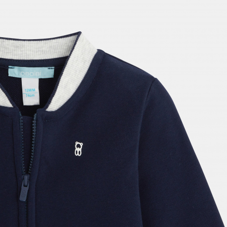 Obaibi Μπουφάν teddy από απαλό χνουδωτό ύφασμα για μωρά αγοράκια