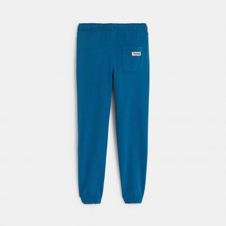 Okaidi Παντελόνι φόρμας από ελαφρύ χνουδωτό ύφασμα μονόχρωμο για αγόρια