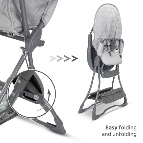 Καρέκλα φαγητού Lorelli® Bonbon Grey Leather