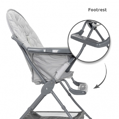 Καρέκλα φαγητού Lorelli® Bonbon Grey Leather