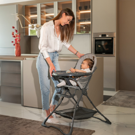 Καρέκλα φαγητού Lorelli® Bonbon Grey Leather