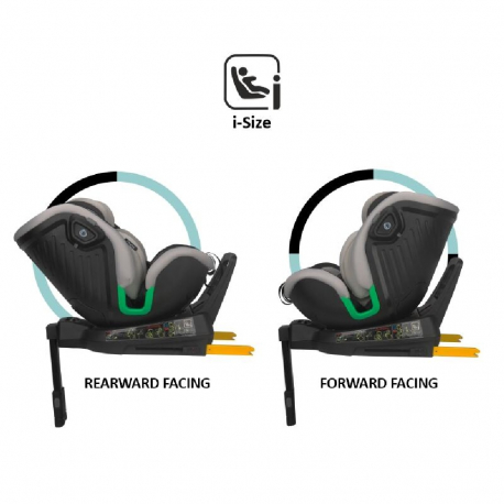 Κάθισμα αυτοκινήτου i-Size Coccolle Mago Jet Black 40-150 cm