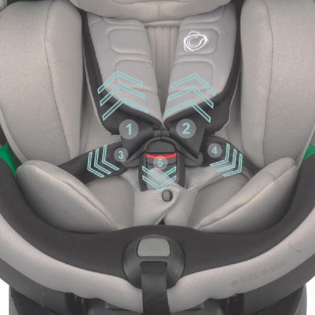 Κάθισμα αυτοκινήτου i-Size Coccolle Mago Jet Black 40-150 cm