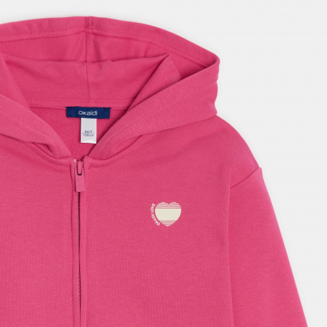 Okaidi Φούτερ με κουκούλα, ροζ, για κορίτσια