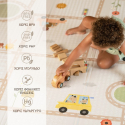 Μαλακό χαλάκι παιχνιδιού διπλής όψης Taf toys Urban Garden Highway Adventures