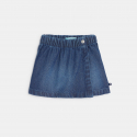 Obaibi Jupe-short en denim bleu Fille