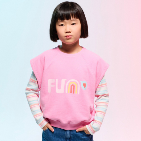 Okaidi T-shirt manches courtes rose fille