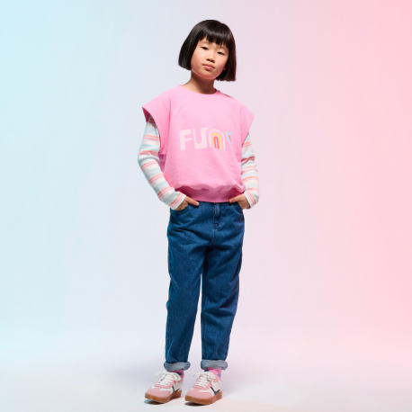 Okaidi T-shirt manches courtes rose fille