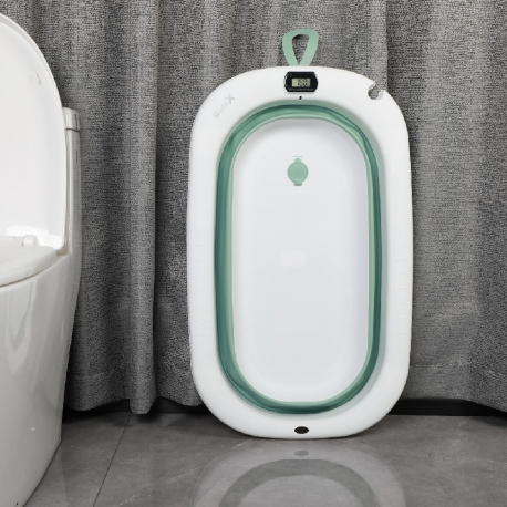 Πτυσσόμενο μπάνιο με θερμόμετρο X-treme BABY Green