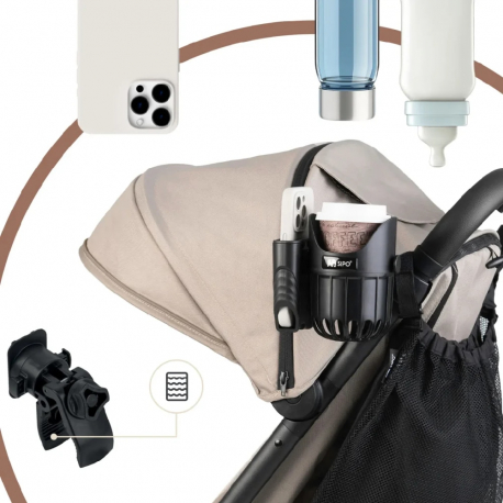 Ποτηροθήκη καροτσιού SIPO 2in1 με θήκη κινητού