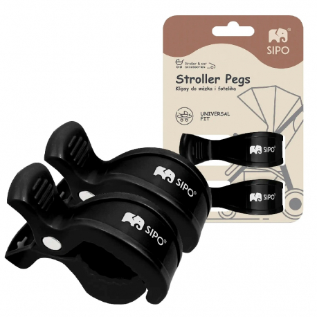 Σετ 2 πολυλειτουργικά κλιπ καροτσιού SIPO